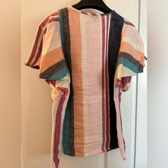 J Crew ruffle sleeve top. Style AL091 - Picture 2 of 2